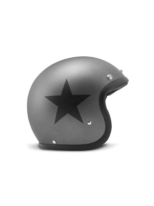 DMD Retro Star Grey Κράνος Μηχανής Jet ECE 22.0...