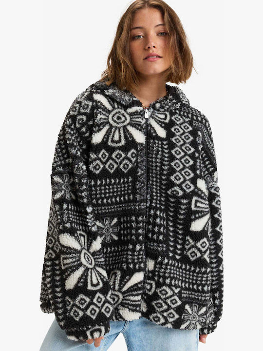 Obsessed With You Long Women's Cardigan with Zipper Phantom Mo