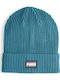 Ribbed Classic Cuff Beanie Unisex Beanie Knitted in Turquoise color