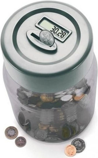 Children's Money Box Plastic Transparent 12x12cm