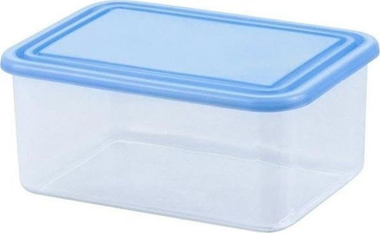 Rectangular Food Container 0.8l Transparent Blue