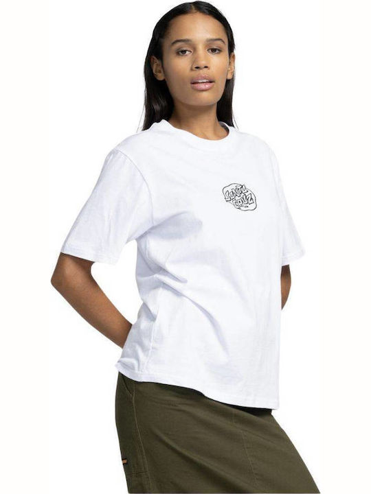 Women's T-shirt Polka Dot White
