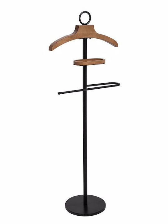 Iliadis Metallic Coat Rack Black 45x27x126cm