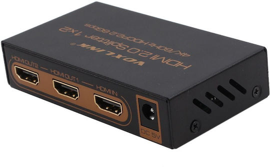 HDMI сплитер Estillo HDSP0010M1 1x2 4K/60Hz