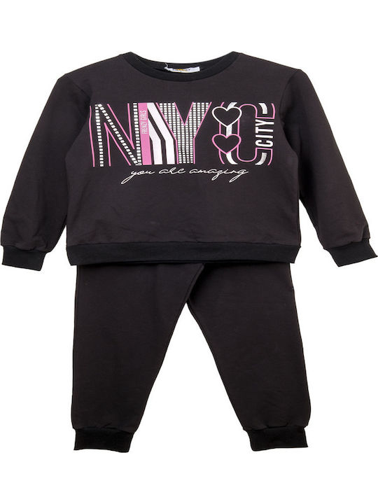 Kinder Sweatpants Set - Jogginganzug Schwarz 2Stück