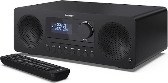 Sharp Аудиосистема 2 XL-B720D 30W с CD Player, WiFi и Bluetooth Черен