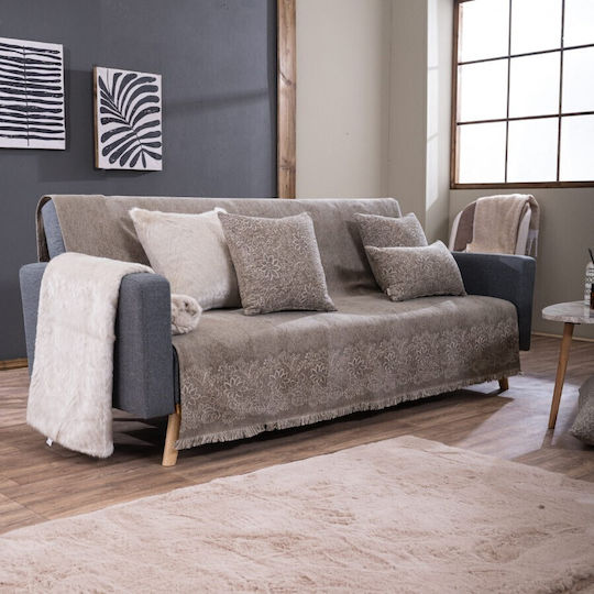 Teoran Mineapolis Sesselüberwurf Chenille 180x150cm