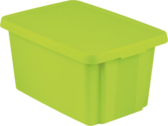 Curver Пластмаса Кутия за съхранение с капак Зелен 40x57x30см 1бр