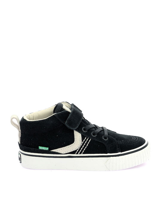 Παιδικά Sneakers High με Σκρατς Μαύρα