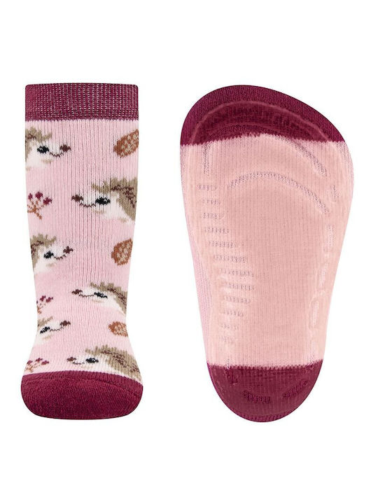 Ewers Kinderstrümpfe Hausschuh-Socken Rosa