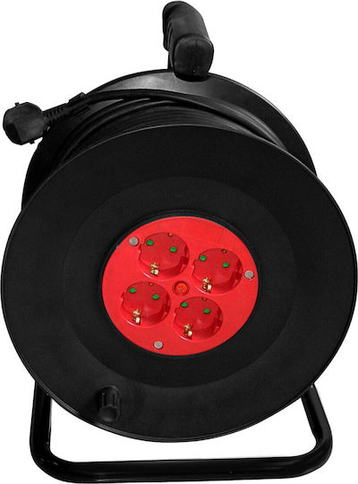 Tambur prelungitor Samus 4 prize Schuko 15m 3680w 3x 1.5mm² Ip20 4pt15-3680