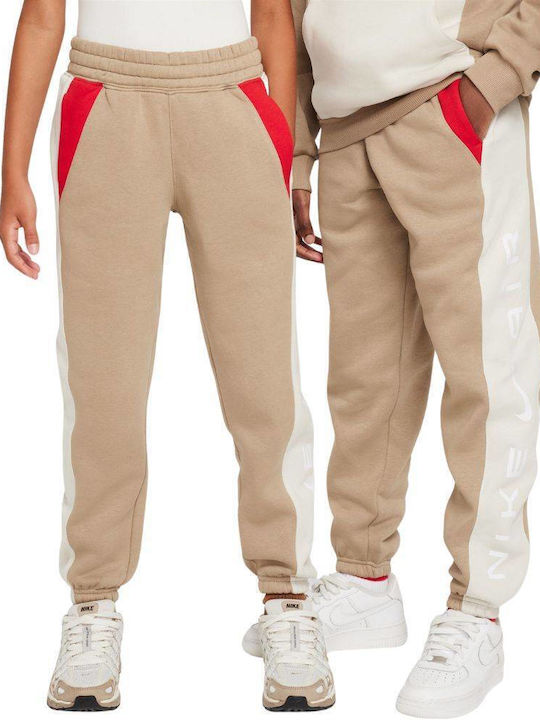 Nike Παιδικό Παντελόνι Φόρμας Khaki / Beige Air...