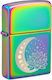 Zippo Spiritual Moon Stars Brichetă Rezistentă La Vânt Cu Flacără Multicoloră