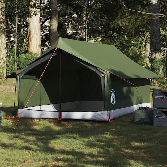 vidaXL Къмпинг шатра Зелен за 2 Човека 200x124x98см. Маслинено - Зелено