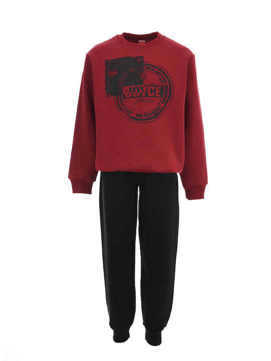 Joyce Kids Sweatpants Set Bordeaux 2pcs Grunge ...