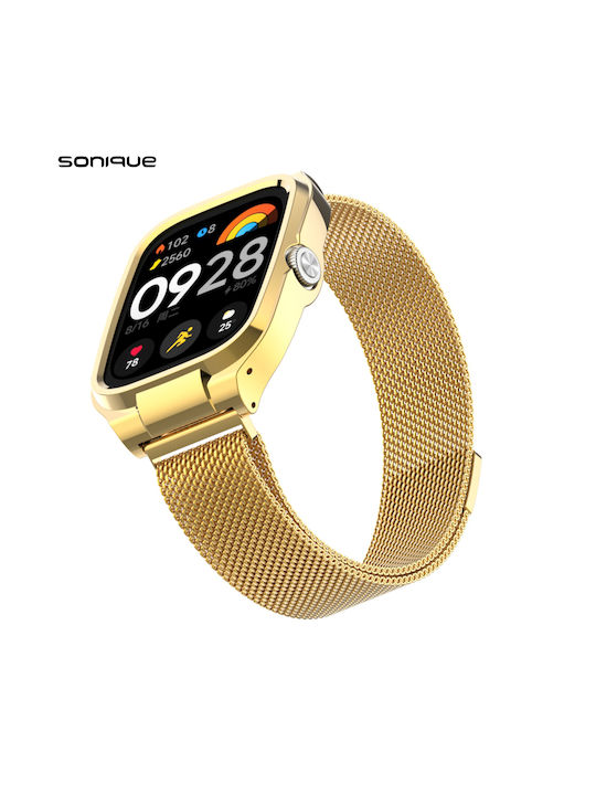 Sonique Λουράκι Ανοξείδωτο Ατσάλι Ροζ Χρυσό (Redmi Watch 4 / Redmi Watch 5)