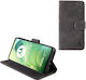 Lime Wallet Synthetic Leather Gray (Motorola Moto G04, Motorola Moto G24)