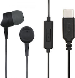 USB C слушалки тип тапи черни