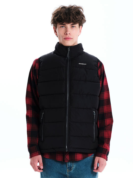 Basehit Sleeveless Winter Jacket Puffer Black