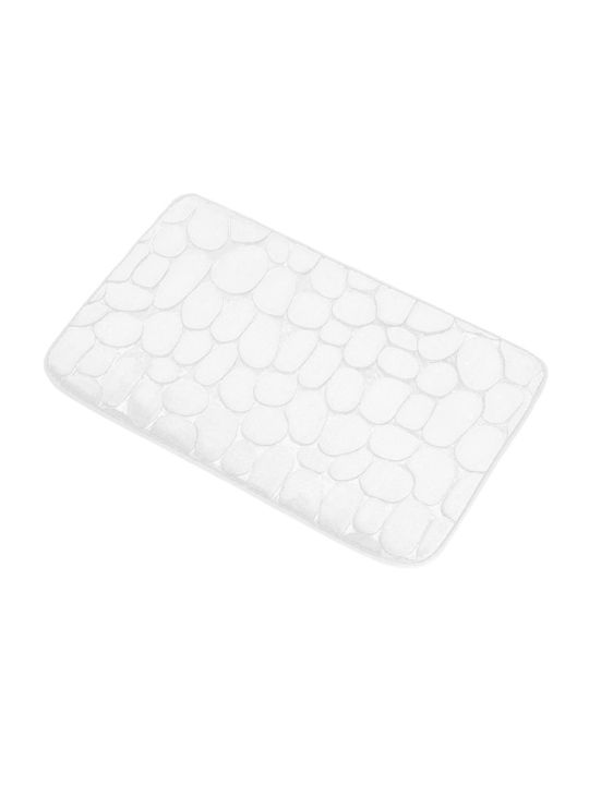 Αντιολισθητικό Πατάκι Μπάνιου White 80x50εκ.