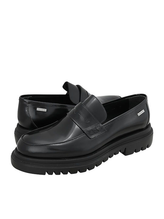 Men's Leather Loafers Black