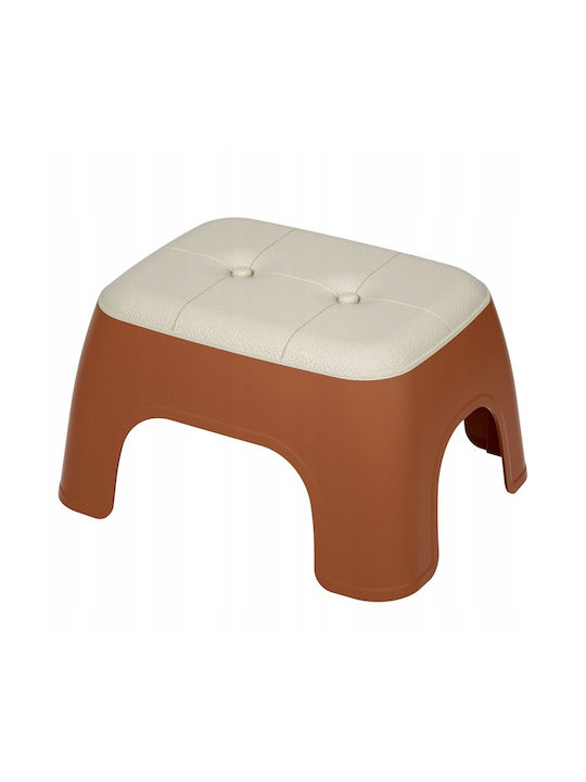 Stool Footstool Plastic Beige