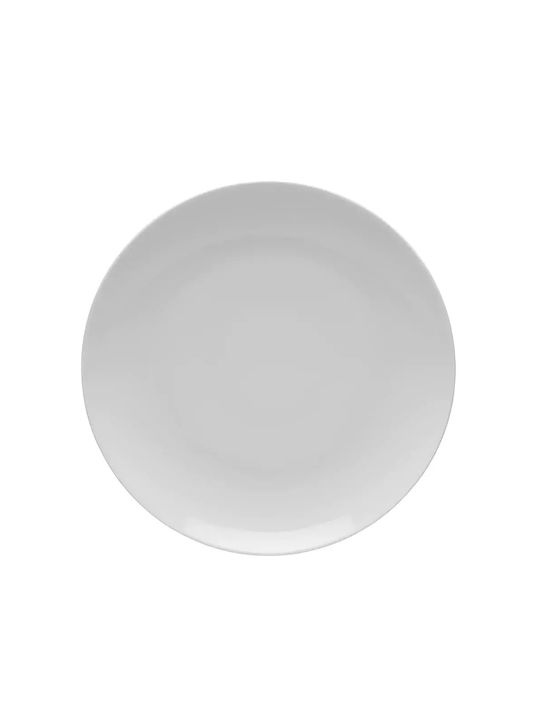 Lubiana Plate Desert made of Porcelain White with Diameter 24cm 6pcs