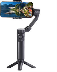 Techsuit F5 Plus Gimbal Κινητού με Σταθεροποιητή 3 Αξόνων και 7 ώρες λειτουργίας Μαύρο
