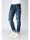 Men's Jeans Pants with Skinny Fit Navy Blue
