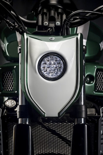 Moto Discovery Μπροστά Μάσκα Τιμονιού Μοτοσυκλέτας Enduro για BMW Racer για Yamaha XSR 700 Μαύρο
