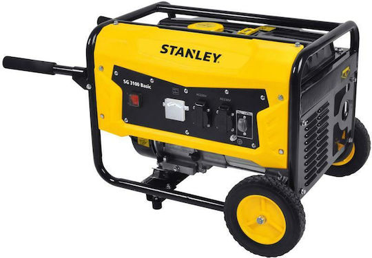 Stanley Benzin Generator Einphasig mit Rädern und Maximaler Leistung 3.1kVA