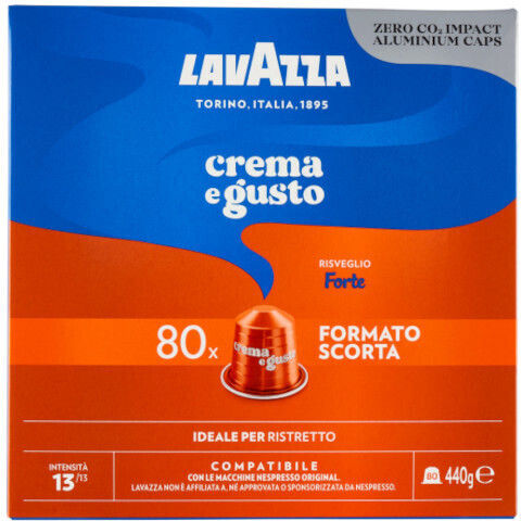 Lavazza Κάψουλες Espresso Crema E Gusto Συμβατές με Μηχανή Nespresso 80caps