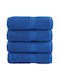 vidaXL Bath Towel Set 4pcs Blue Weight 600gr/m²