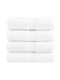 vidaXL Set Prosoape De Baie 4 Buc 30x30cm Albe Greutate 600gr/m²