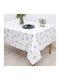 Dimeco Christmas Tablecloth White L140xW260cm 1pcs