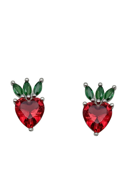 Earrings made of Silver with Stones