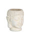 BigBuy Flower Pot 14x15.5cm Cream Terracotta S8806574