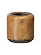 BigBuy Flower Pot 14x14cm Coffee S8806516