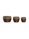 Home Esprit Planter Box 32x23cm Natural Metal