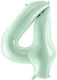 Balon Folie Jumbo Număr 4 Verde 72buc