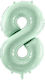 Balon Folie Jumbo Număr 8 Verde 72buc