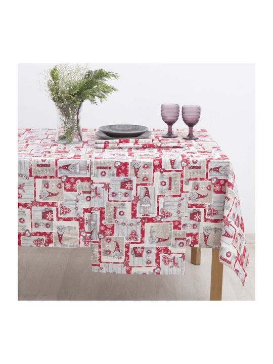 Dimeco Christmas Tablecloth Runner Red L40xW160cm 1pcs