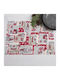 Dimeco Christmas Placemats Red L35xW50cm.