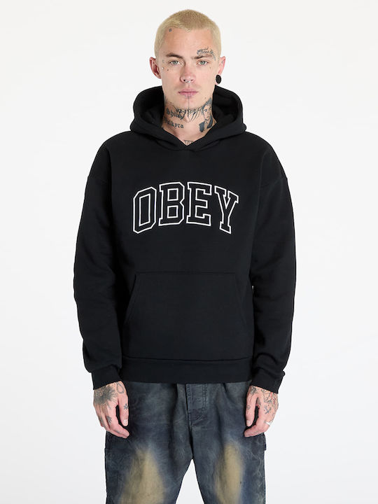 Extra Heavy Sweatshirt with Hood Black