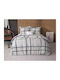 Sleeptime Duvet Cover Set Single with Pillowcase 140x220 White