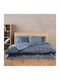 Kentia Duvet Cover Set Cotton Single with Pillowcase 165x245 Jentry Blue