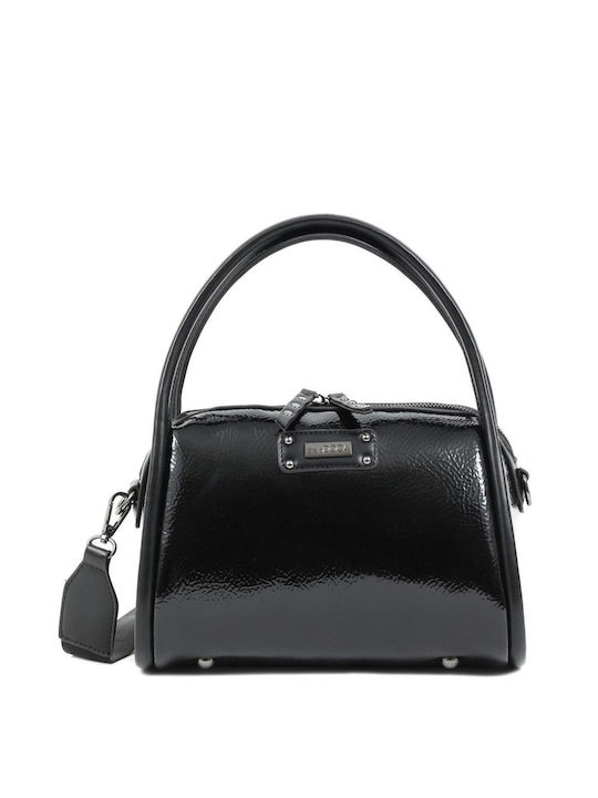 Doca Damen Tasche Hand Schwarz