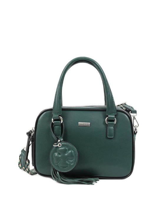 Doca Damen Tasche Hand Grün