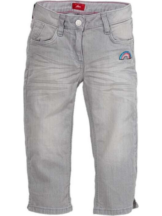 s.Oliver Παιδικό Τζιν Παντελόνι ανοιχτό γκρι