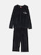 Kinder-Set mit Hose Winter 2Stück Black